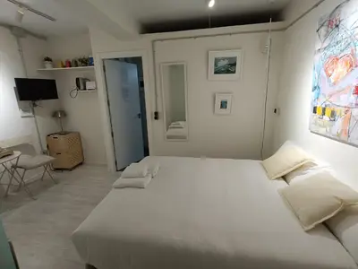 Cama o camas de una habitación en ATELIER EU-ARTISTA