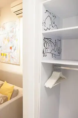 Cama o camas de una habitación en ATELIER EU-ARTISTA