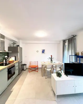Una cocina o zona de cocina en Apartamento Acogedor Alameda