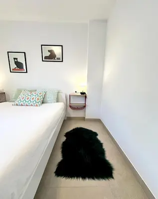Cama o camas de una habitación en Apartamento Acogedor Alameda