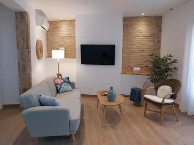 Una televisión o centro de entretenimiento en Alojamientos rurales Arbonaida