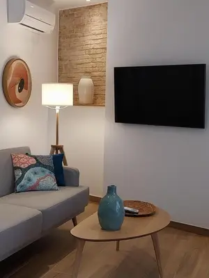 Una televisión o centro de entretenimiento en Alojamientos rurales Arbonaida