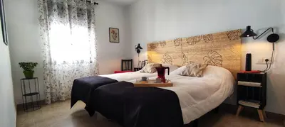 Cama o camas de una habitación en Casa La Oliva