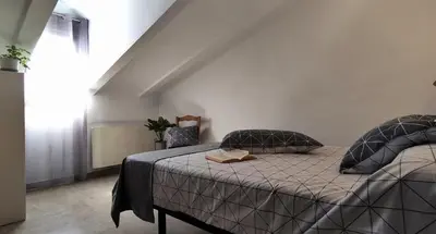 Cama o camas de una habitación en Casa La Oliva
