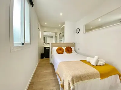 Cama o camas de una habitación en Apartamento Villa María II