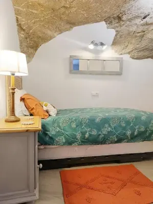 Zona de estar de Casa Cueva La Luna