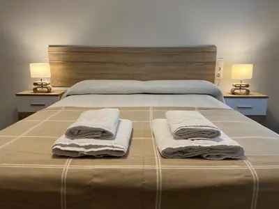 Cama o camas de una habitación en Apartamento La Pelota de Loren