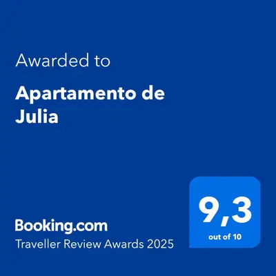 Certificado, premio, señal o documento que está expuesto en Apartamento de Julia