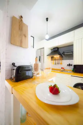 Una cocina o zona de cocina en Modern apartment in City Centre
