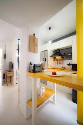Una cocina o zona de cocina en Modern apartment in City Centre