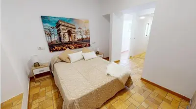 Cama o camas de una habitación en Apartamento LA TERRAZA 2 dormitorios
