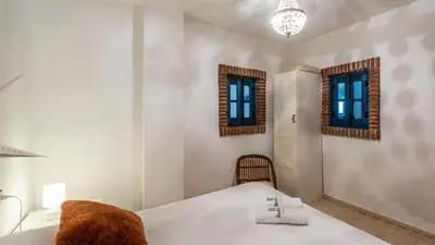 Cama o camas de una habitación en Villa Fablas Periana by Ruralidays