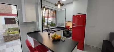 Una cocina o zona de cocina en Loft A la verita River,PARKING FREE,DIRECT ACCESS ,SIN ESCALONES