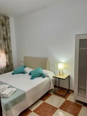 Cama o camas de una habitación en Apartamento Andalucía