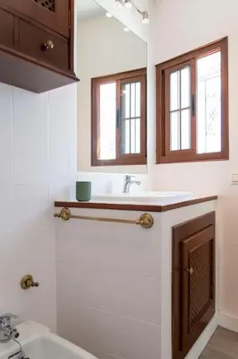 Un baño de Apart Mezquita con Parking Gratuito