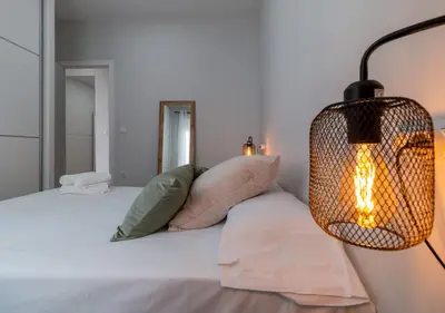 Cama o camas de una habitación en Apartamento Huerto San Pedro