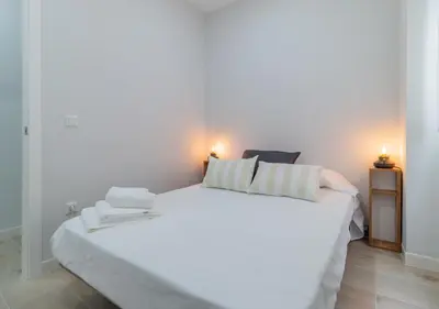 Cama o camas de una habitación en Apartamento Huerto San Pedro