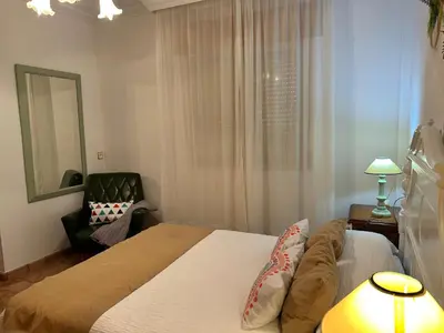 Cama o camas de una habitación en Apartamento Puerta Grana Priego.