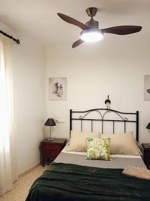Cama o camas de una habitación en Apartamento San Miguel
