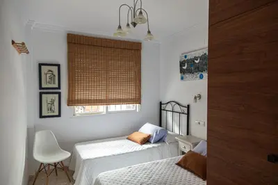 Cama o camas de una habitación en Apartamento San Miguel